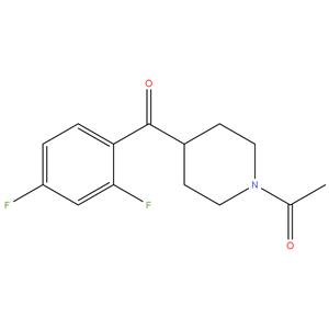 1-Acetyl-4-(2,4-difluorobenzoyl)piperidine