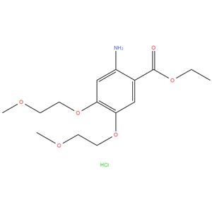 Ethyl 2-Amino-4,5-Bis (2-Methoxyethoxy) Benzoate Hydrochloride