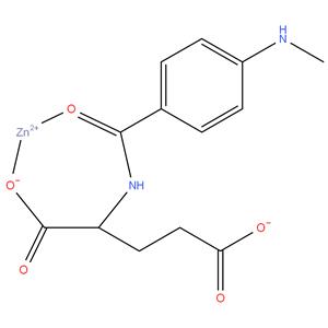 N-(4-(Methylamino)benzoyl)-L-glutamic acid zinc salt