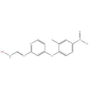 N-hydroxy-N'-(4-(2-methyl-4-nitrophenoxy)pyridin-2-yl)formimidamide
