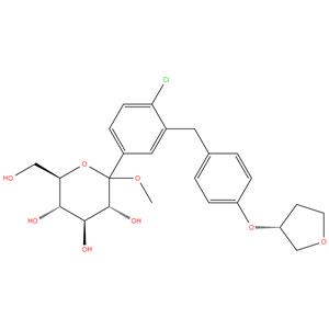 2-(4-chloro-3-(4-(((R)-tetrahydrofuran-3-yl)oxy)benzyl)phenyl)-6-(hydroxymethyl)-2- methoxytetrahydro-2H-pyran-3,4,5-triol