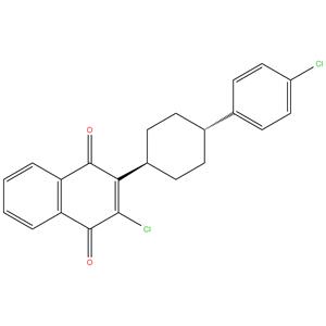 trans-2-Chloro-3-[4-(4-chlorophenyl)cyclohexyl]-1,4-naphthalenedione