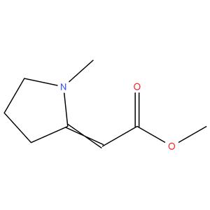 (2)-(1-methyl-2-pyrrolidinylidene)acetate