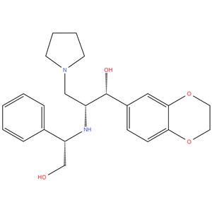 (1R, 2S)-1-(2,3-dihydrobenzo [b][1,4] dioxin-6yl)-2-(((S)-2-hydroxy-1-phenylethyl) amino)-3(pyrrolidin-1-yl) propan-1-ol