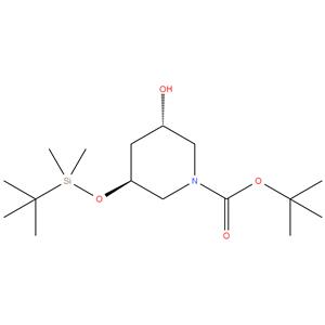 tert-butyl (3S,5S)-3-[tert-butyl(dimethyl)silyl]oxy-5-hydroxypiperidine-1-carboxylate