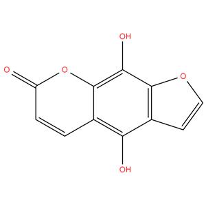 4,9-Dihydroxy-7H-furo[3, 2-g][1]benzopyran-7-one