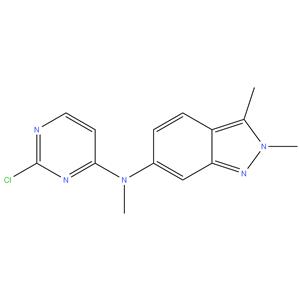N-(2-Chloropyrimidin-4-yl)-N,2,3trimethyl-2H-
indazol-6-amine