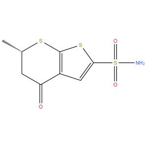 (6S)-4-Oxo-6-methyl-5,6-dihydro-4H-thieno[2,3-b]thiopyran-2-sulfonamide