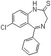 CAS # 4547-02-8, 7-Chloro-1,3-dihydro-5-phenyl-2H-1,4-benzodiazepine-2-thione