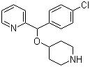 CAS # 122368-54-1, 2-[(4-Chlorophenyl)(4-piperidinyloxy)methyl]pyridine