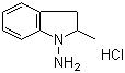 CAS # 102789-79-7, 1-Amino-2-methylindoline hydrochloride, 2,3-Dihydro-2-methyl-1H-indol-1-amine hydrochloride