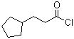 CAS # 104-97-2, Cyclopentylpropionyl chloride, 3-Cyclopentylpropionyl chloride