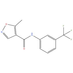 Leflunomide EP Impurity C
Leflunomide USP RC C ; 5-methyl-N-(3- (trifluoromethyl)phenyl)isoxazole-4-carboxamide