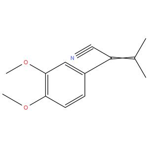 2-(3, 4-Dimethoxy-phenyl) 3-methyl-1-but-2enenitrile