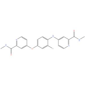 4-[3-Fluoro-4-[[2-(methylcarbamoyl)pyridin-4- yl]amino]phenoxy]-N-methylpyridine-2-carboxamide