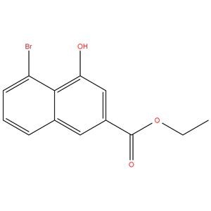 2-Naphthalenecarboxylic acid,  5-bromo-4-hydroxy-, ethyl ester