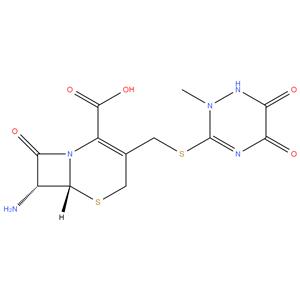 7(R)-amino-3-[[(2,5-dihydro-6-hydroxy-2-methyl-5-oxo-1,2,4-triazin-3-yl)thio]methyl]-3-cephem-4-carboxylic acid
