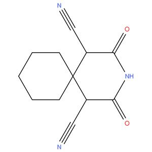 2,4-dioxo-3-azaspiro[5.5]undecane-1,5-dicarbonitrile
