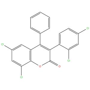 6,8-Dichloro-3(2,4-Dichlorophenyl)-4-Phenylcoumarin