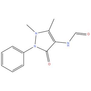 Metamizole EP Impurity A
4-(formylamino)-1,5-dimethyl-2-phenyl-2,3-dihydro-1H-pyrazol- 3-one ; 4-Formylamino Antipyrine