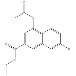 Ethyl 4-acetyloxy-7-bromonaphthalene-2-carboxylate