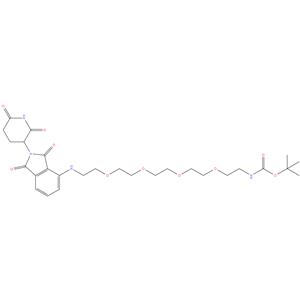 tert-butyl (14-((2-(2,6-dioxopiperidin-3-yl)-1,3-dioxoisoindolin-4-yl)amino)-3,6,9,12-tetraoxatetradecyl)carbamate