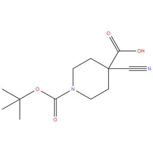 N-boc-4-cyanopiperidine-4-carboxylic acid