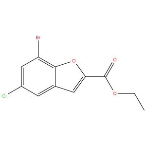 7 - bromo - 5 - chlorobenzofuran - 2 - carboxylate ethyl