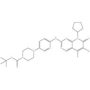tert-Butyl 4-{6-[(6-bromo-8-cyclopentyl-5-methyl-7-oxo-7,8-dihydropyrido[2,3-d]pyrimidin-2-yl)amino]pyridin-3-yl}piperazine-1-carboxylate