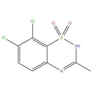 7,8-Dichloro-3-Methyl-2H-1,2,4-Benzothiadiazine-1,1-Dioxide