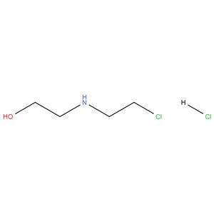 2 - ( ( 2 - chloroethyl ) amino ) ethan - 1 - ol hydrochloride