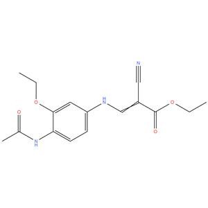 3-(4-acetamido-3-ethoxyaniline)-2-cyanopropenoic acid ethyl ester