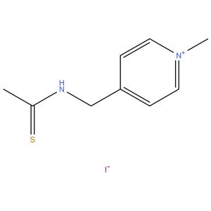 N-[(1-methylpyridin-1-ium-4-yl)methyl]ethanethioamide;iodide