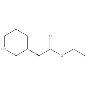 ethyl ( R ) -2- ( piperidin - 3 - yl ) acetate