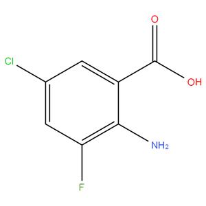 2-amino-5-chloro-3-fluoro benzoic acid