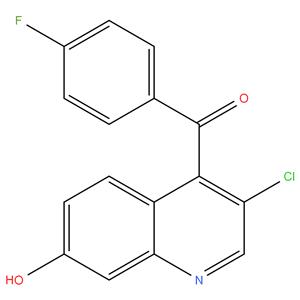 (3-chloro-7-hydroxyquinolin-4-yl)(4-fluorophenyl)methanone