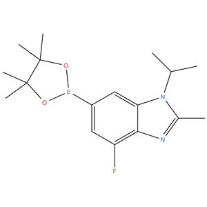 4-Fluoro-1-isopropyl-2-methyl-6-(4,4,5,5-tetramethyl-[1,3,2]dioxaborolan-2-yl)-1H-benzoimidazole