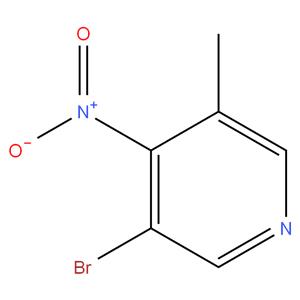 Pyridine, 3-?bromo-?5-?methyl-?4-?nitro-