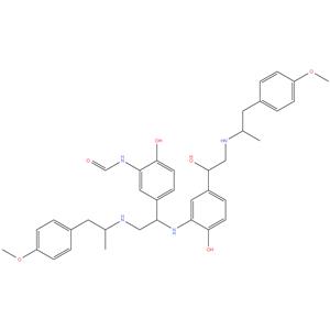 N-(2-Hydroxy-5-(1-((2-hydroxy-5-(1-hydroxy-2-((1-(4- methoxyphenyl)propan-2- yl)amino)ethyl) phenyl)amino)-2-((1-(4-methoxyphenyl)propan-2-yl)amino)ethyl)phenyl)formamide