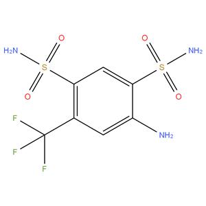 4-AMINO-6- (TRIFLUOROMETHYL)BENZENE-1,3-DISULFONAMIDE (TFMSAA)