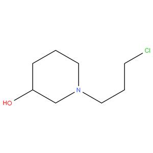 1- ( 3 - chloropropyl ) piperidin - 3 - ol