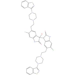 5,5'-bis[2-[4-(1,2-benzisothiazol-3-yl)piperazin-1-yl]ethyl]-6,6'-dichloro-3-hydroxy-1,1',3,3'-tetrahydro-2H,2'H-3,3'-biindole-2,2'-dione