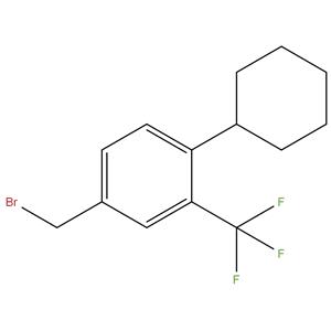 4-(Bromomethyl)-1-cyclohexyl-2-(trifluoromethyl)-benzene