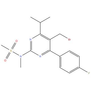 N-[5-Bromomethyl-4-(4-fluoro-phenyl)-6-isopropyl-pyrimidin-2-yl]-N-methyl-methanesulfonamide