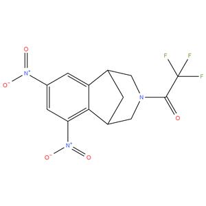 2,2,2-trifluoro-1-(1,2,4,5-tetrahydro-6,8-dinitro-1,5- methano-3H-3-benzazepin-3-yl)- Ethanone