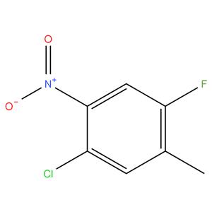 1-chloro-4-fluoro-5- methyl-2-nitrobenzene