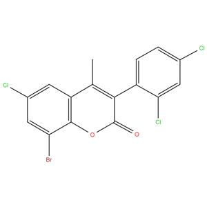 8-Bromo-6-chloro-3(2’,4’-dichlorophenyl)-4-methylcoumarin