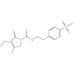 4-{2-[(3-Ethyl-4-methyl-2-oxo-3-pyrrolin-1-yl)carboxamido]ethyl}benzenesulfonamide; Glimepiride EP Impurity B/USP Related Compound B