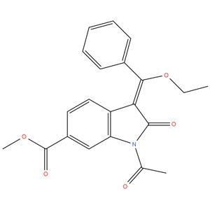Methyl (3Z)-1-acetyI-3-[Methoxy(phenyI)methyIidene]-2- oxo-2,3-dihydro-1H-indoIe-6-carboxyIate