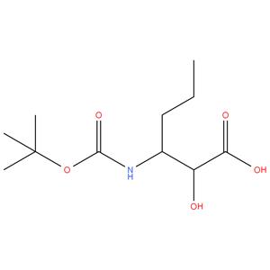 3-tert-butoxycarbonylamino-2-hydroxy- hexanoic acid